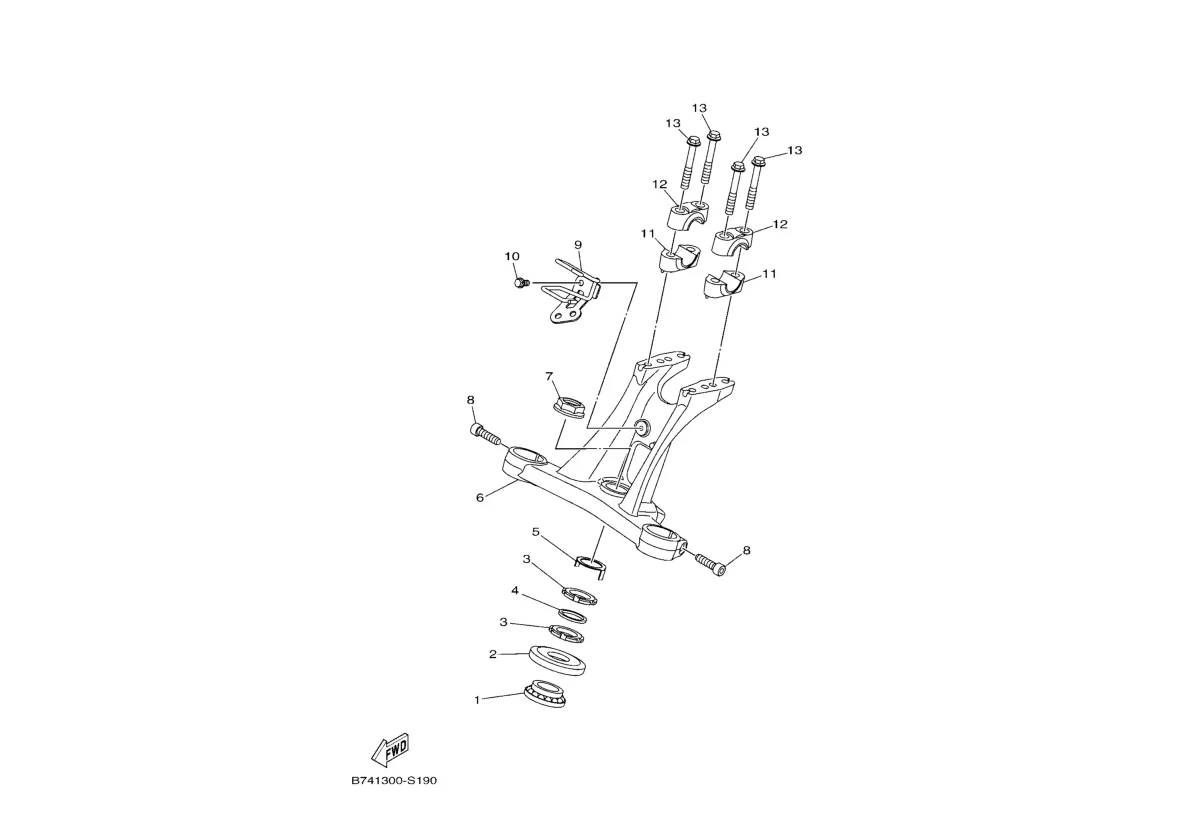 Ložisko krku řízení