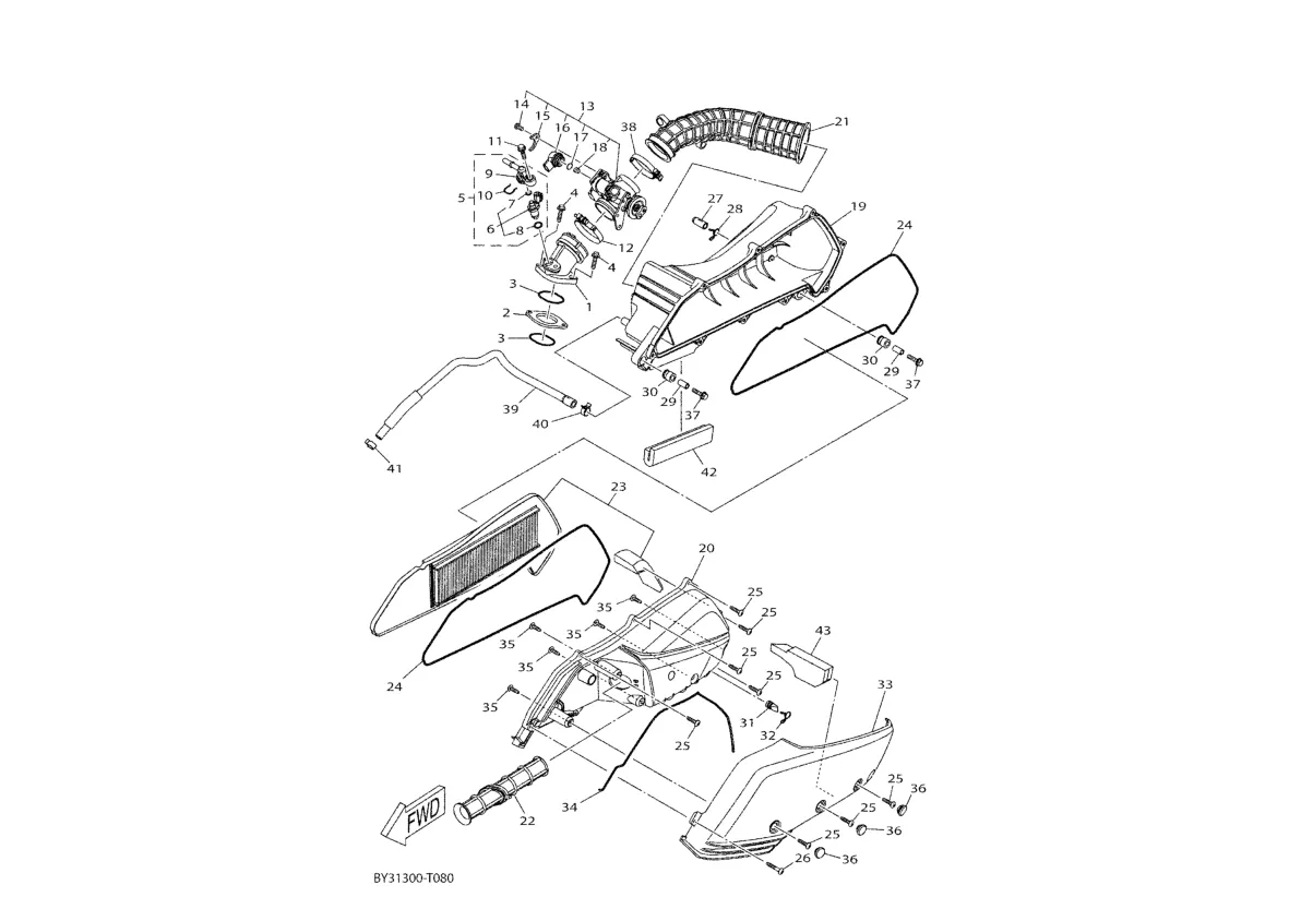 Sání, vzduchový filtr